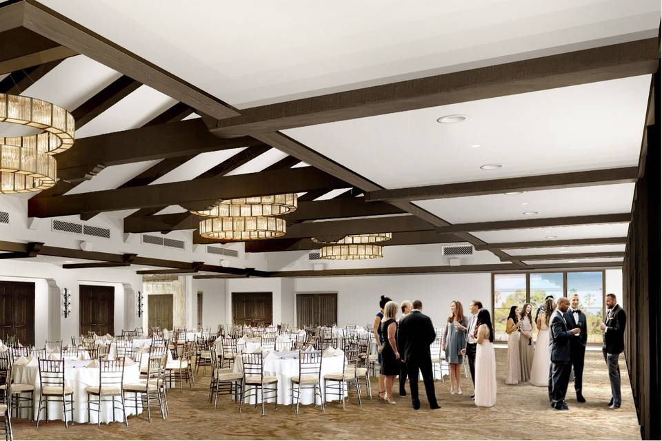 Newly renovated ballroom