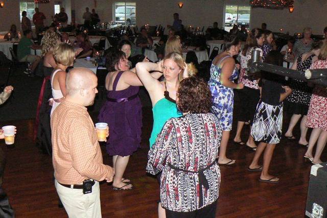Guests dancing