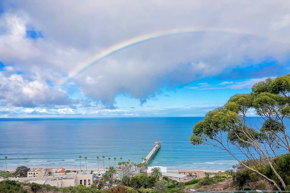 A Rainbow over Scripps Pier