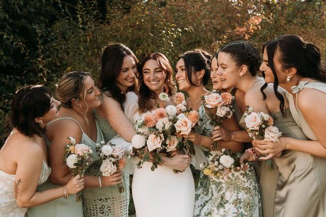 Bride and Bridesmaids