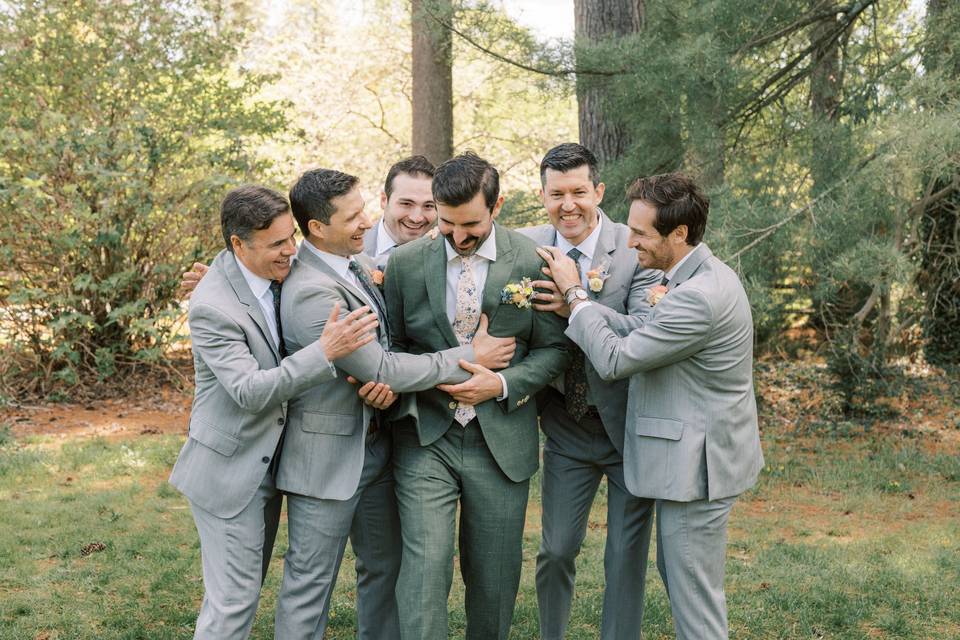 Groom and groomsmen