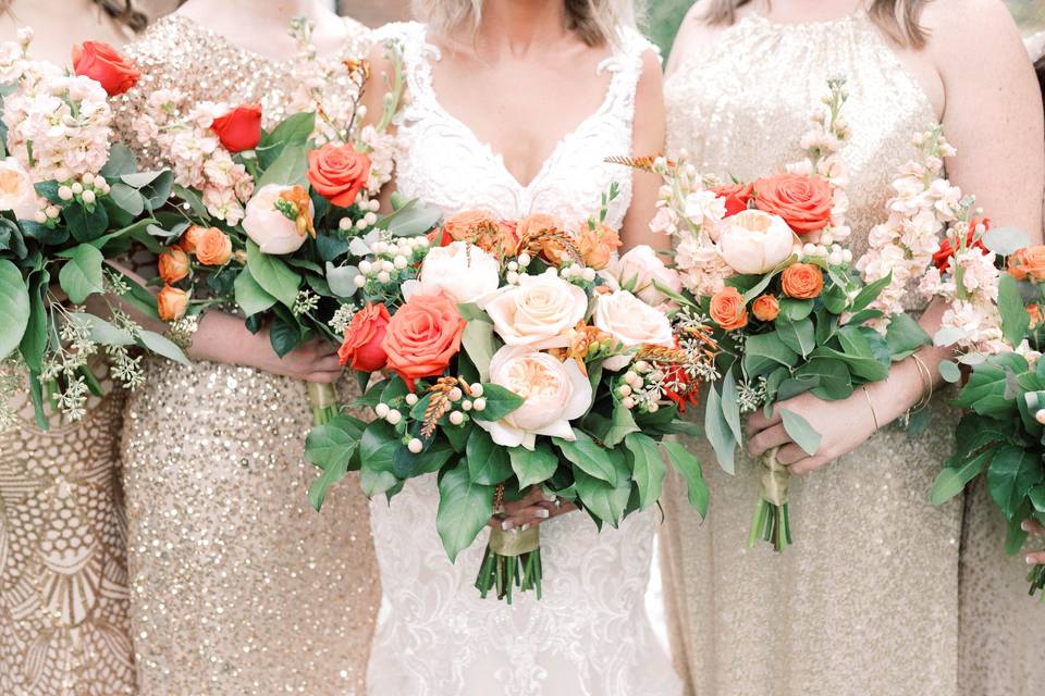 Bridal party flowers