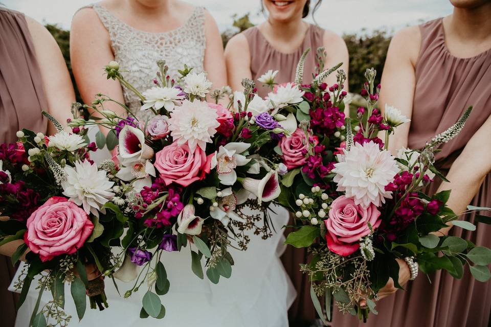 Bridal party flowers