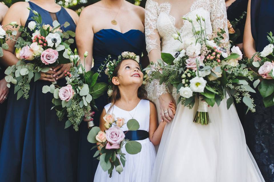 Bridal party flowers