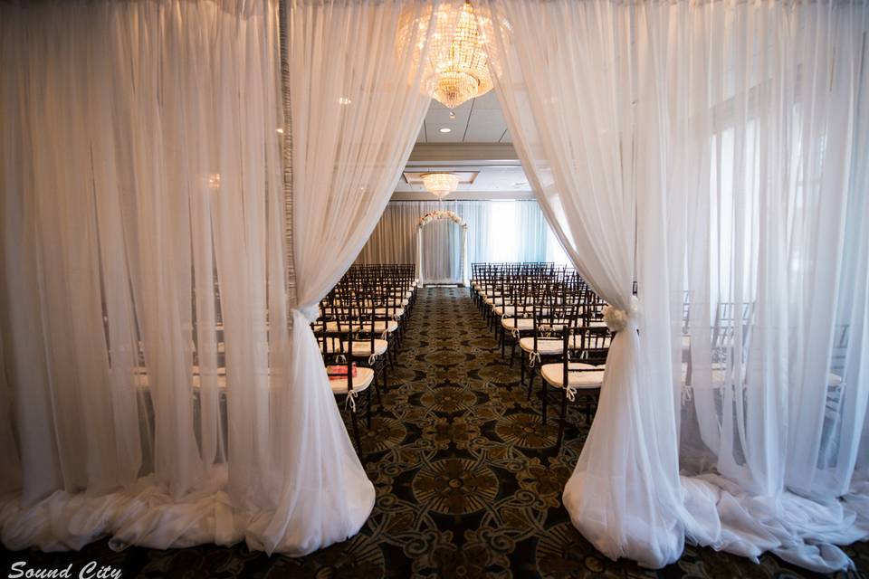 Wedding ceremony area