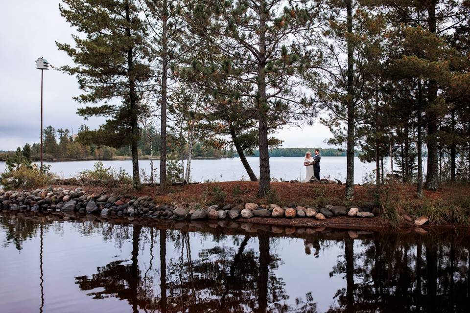 Cabin wedding