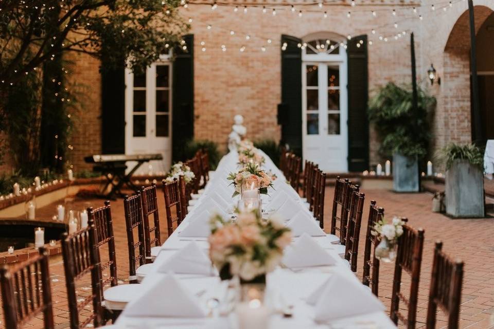 French Quarterweddin Courtyard