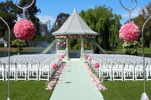 Wedding ceremony area