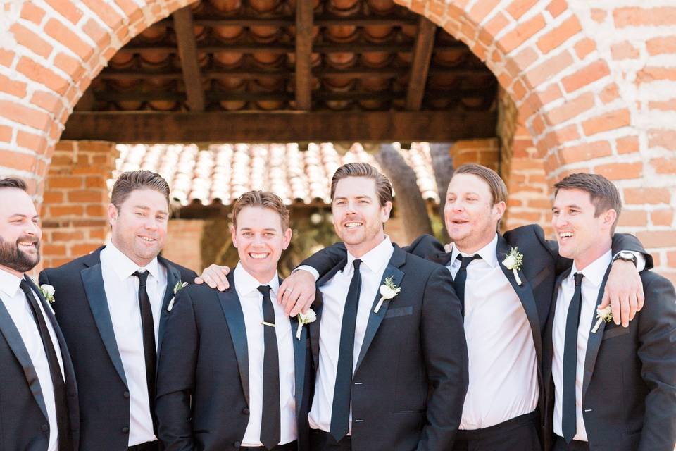 Groom and groomsmen