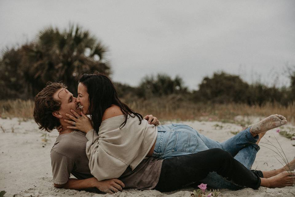 Beach couples session