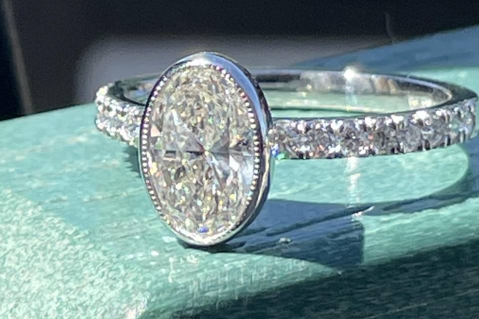 Oval Bezel Diamond