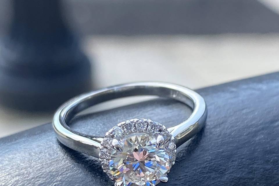 Halo Engagement Ring