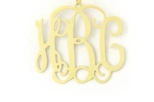 Monogrammed Pendant is perfect for bridesmaids and brides, available for purchase on our web site.