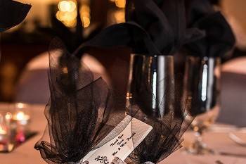 Table set up with centerpiece