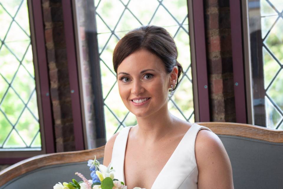 The bride seated - Pictures by Todd Photography