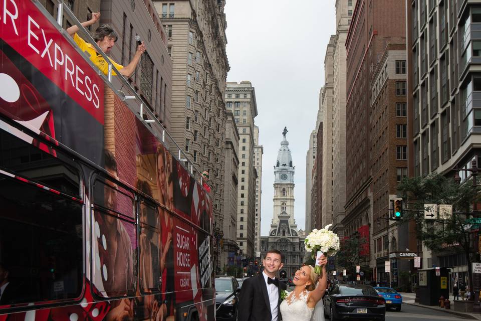 Waving to the well-wishers - Pictures by Todd Photography