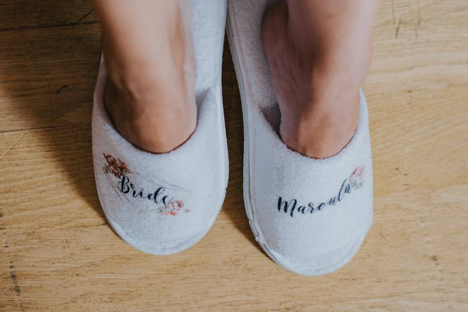 Bridal slippers