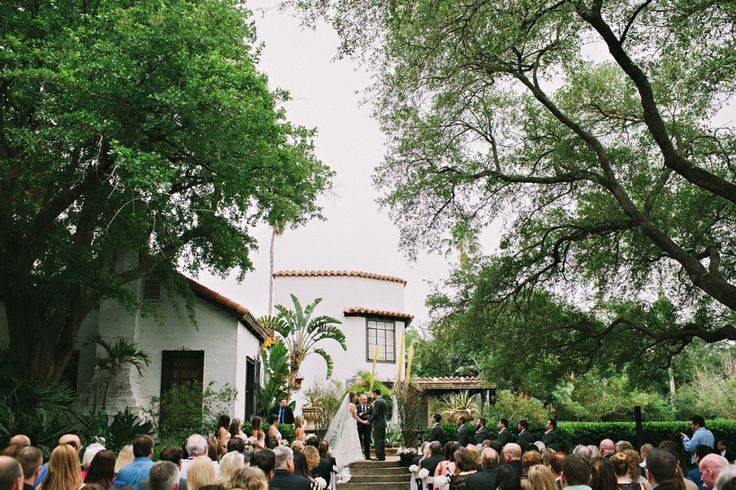 Outdoor wedding ceremony