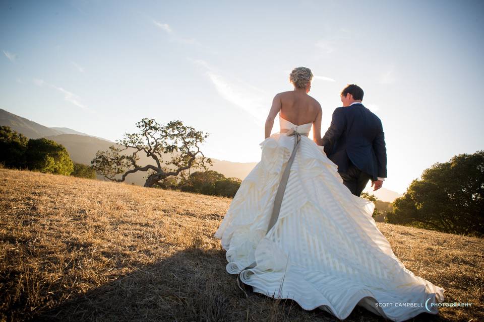 The happy newlyweds