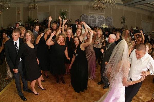 Bride and Groom Dancing