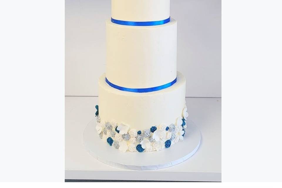 Royal blue cake