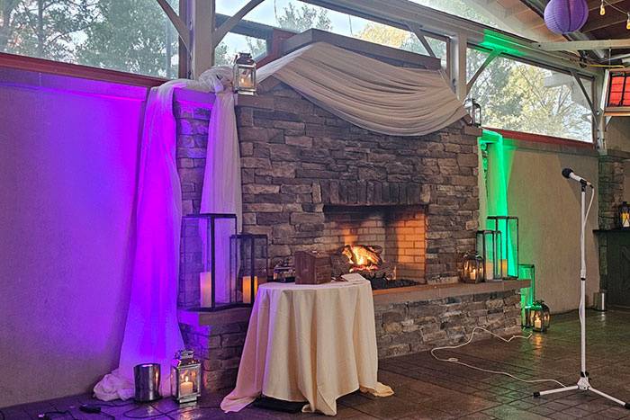 Dressed up fireplace