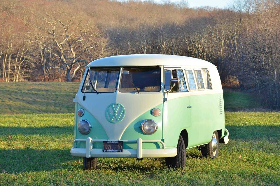 Chloe is a 1967 VW bus converted into a rolling photo booth