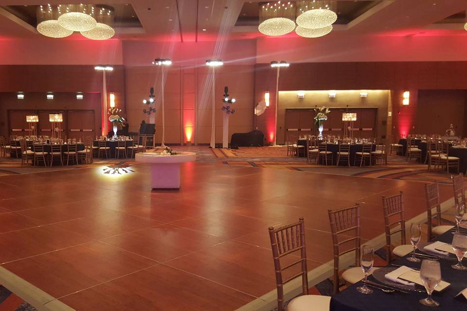 Reception area set-up