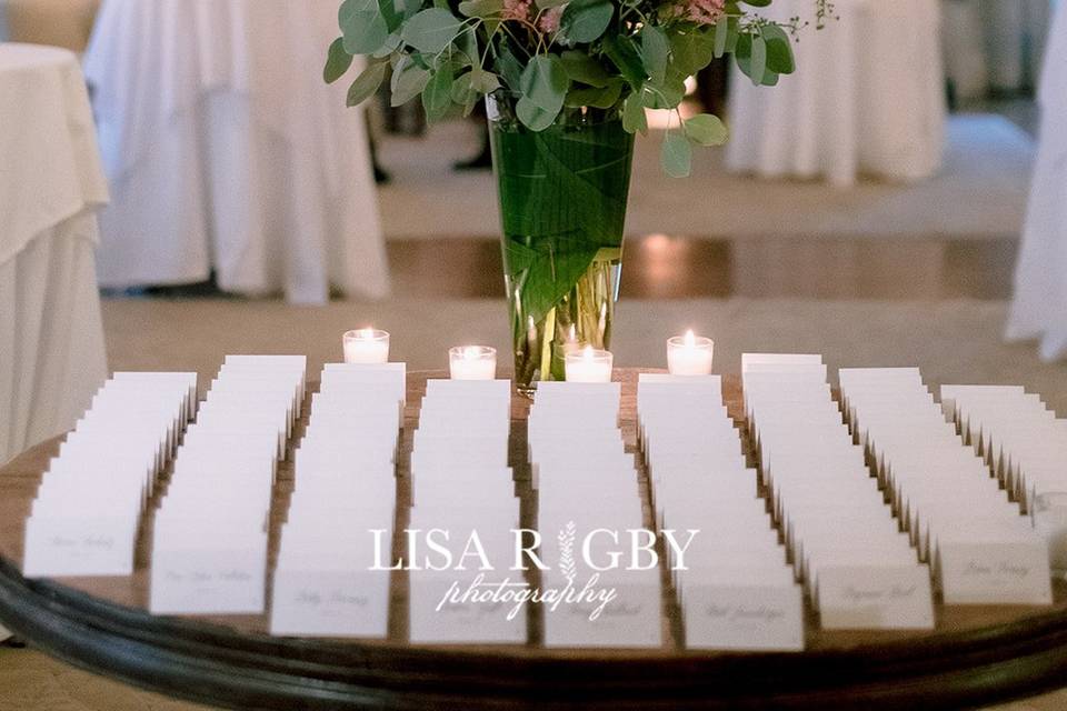 Winter Placecard Table