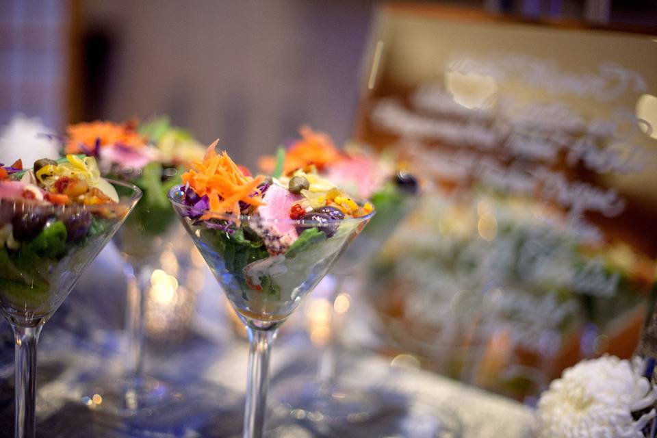 Nicoise Salad in Martini Glass