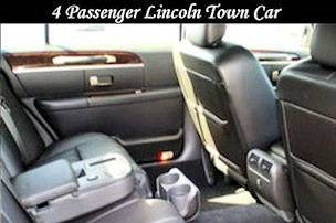 4 passenger Lincoln Town Car