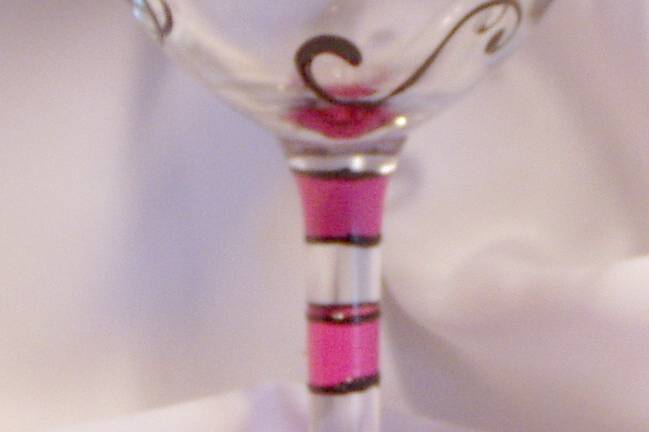 Brides Bachelorette Party wine glass. Can be customized with Brides name.