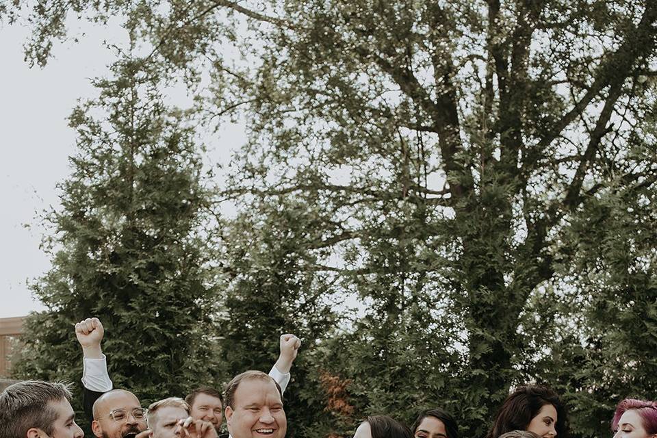 Bride and Bridesmaids