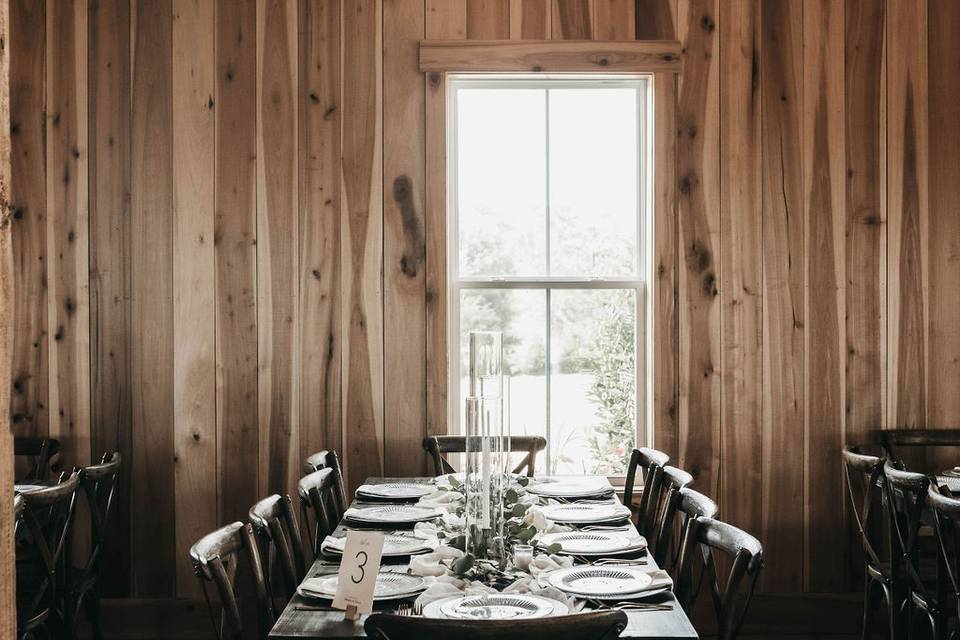 Wedding Reception Table Setup