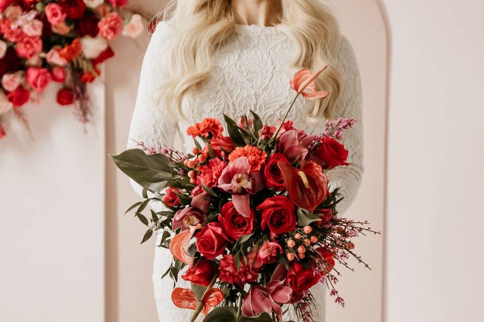 Cascade Bridal Bouquet
