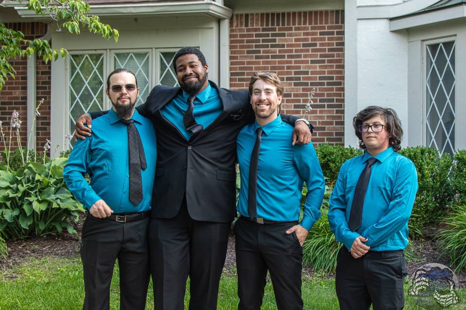 John & His groomsmen