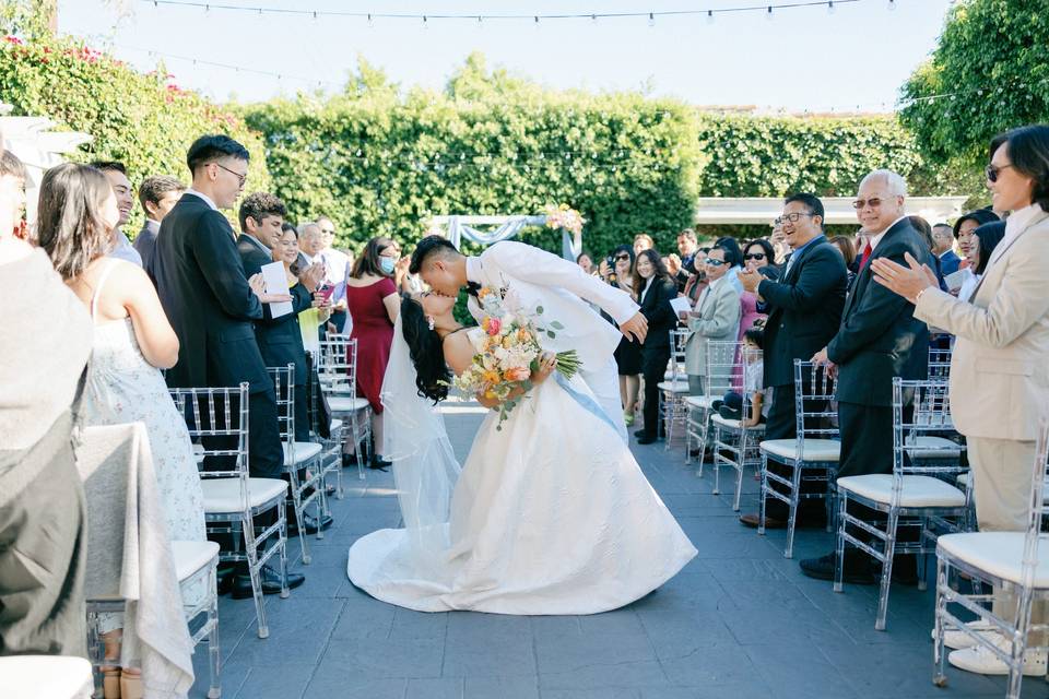 Rose Garden Ceremony Exit