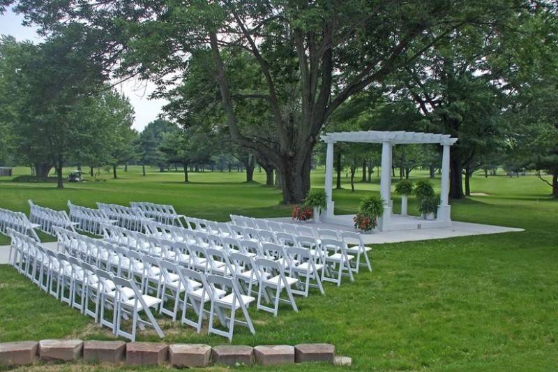 Wedding ceremony setup