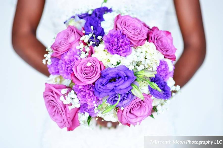 Purple bouquet - Thirteenth Moon Photography LLC