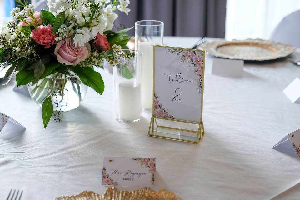 Wedding Table Closeup