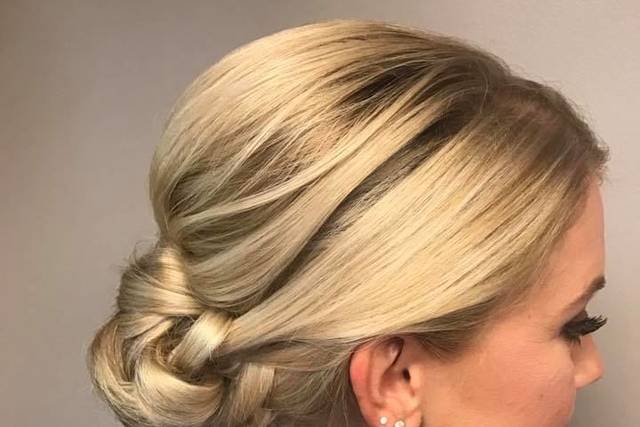 Blonde bun