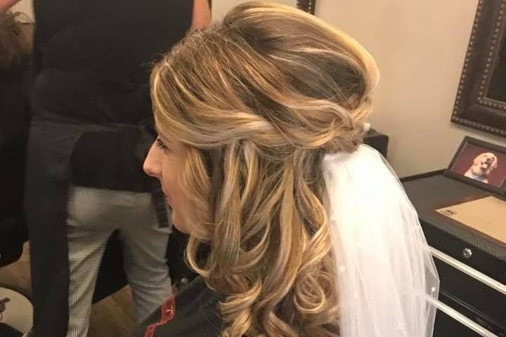 Bridal hair by Kim