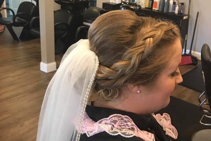 bridal hair by Kim