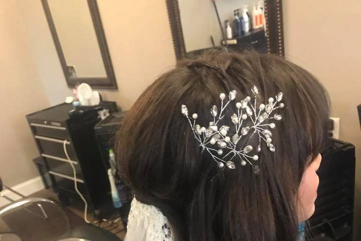 Bridal hair by Kim