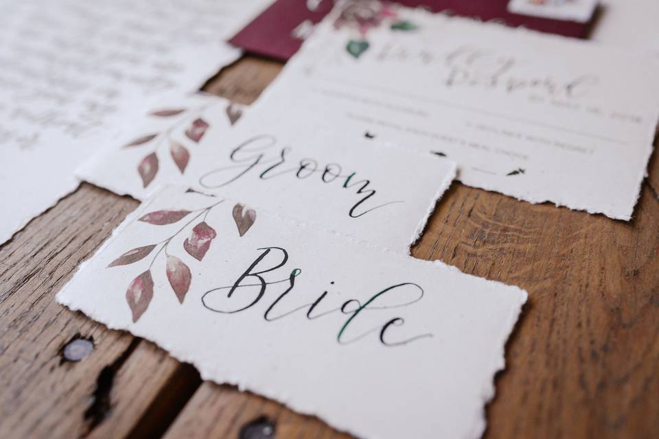 Calligraphy Placecards