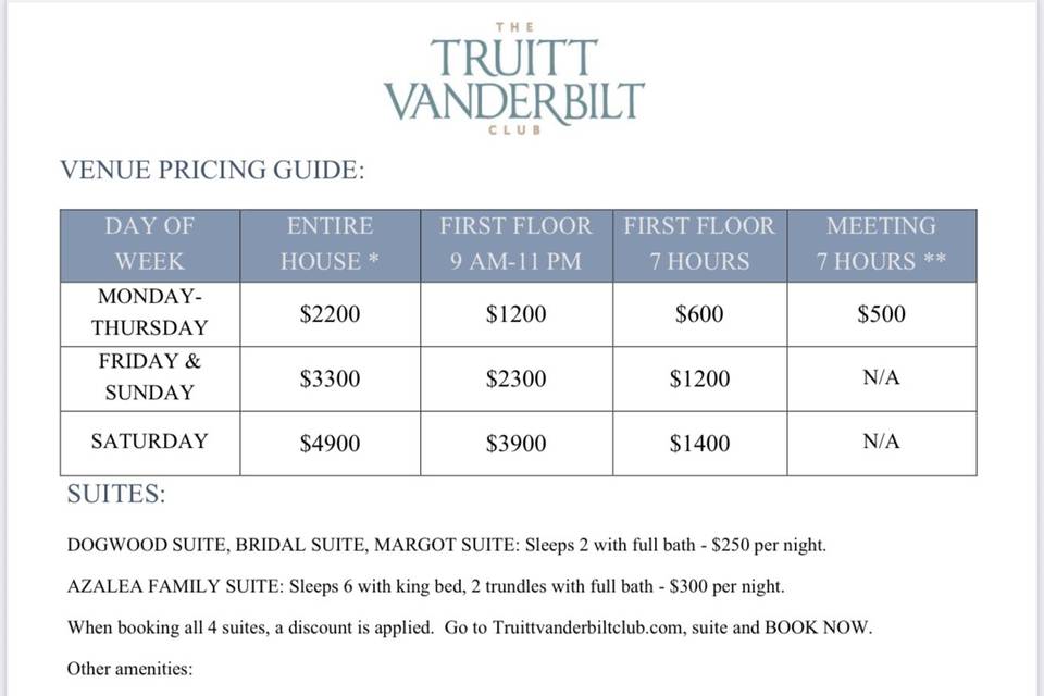 Truitt Vanderbilt Club