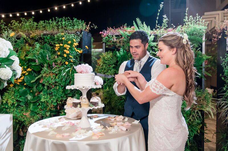 Cutting the cake