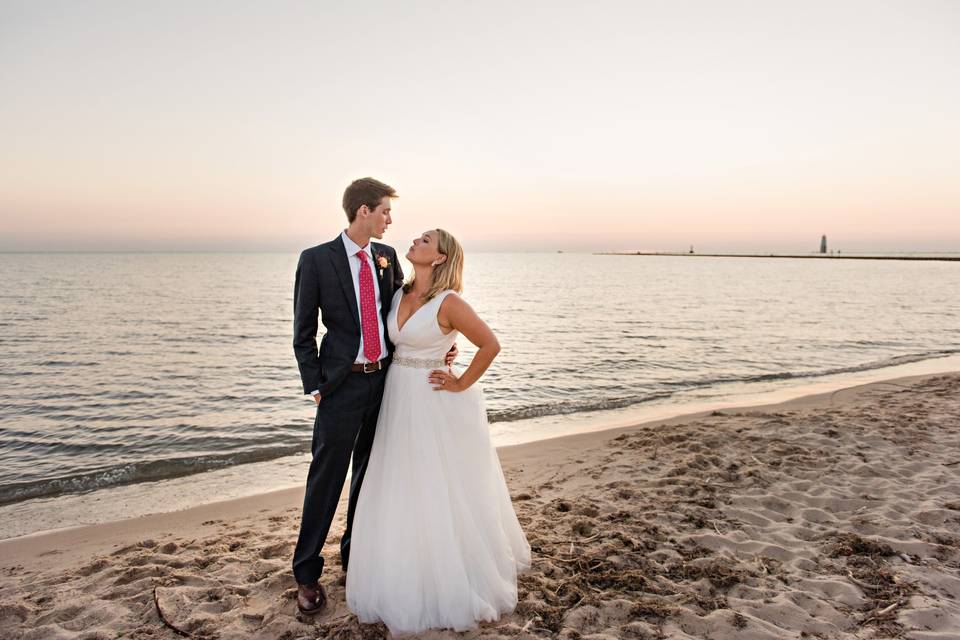 Couple at Lake Mi