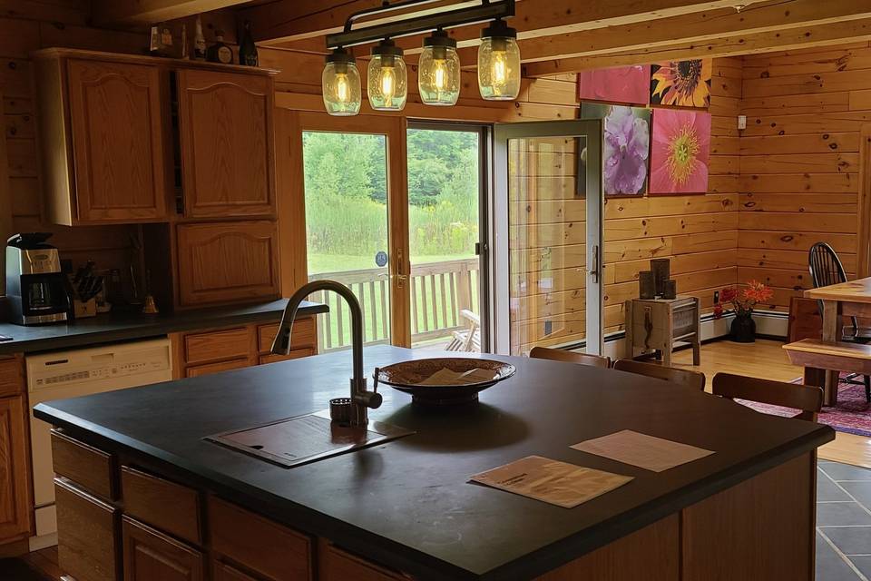 Chef's kitchen and dining room