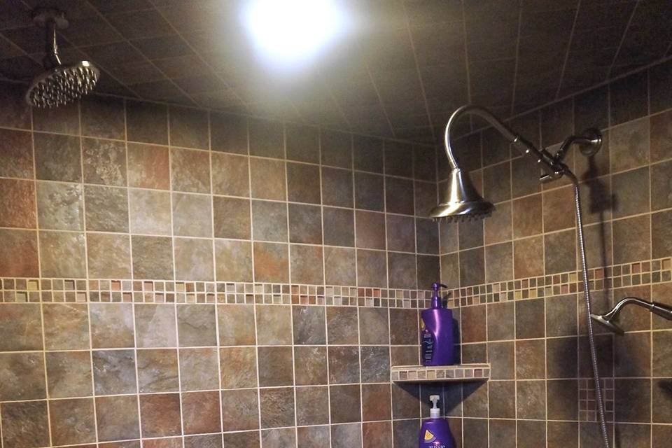 Spa shower murphy bed bathroom